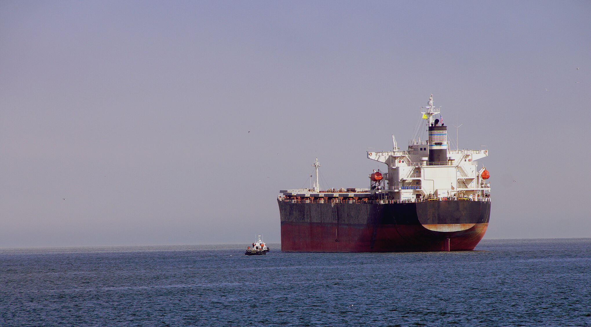 Oil Tankers Anchored