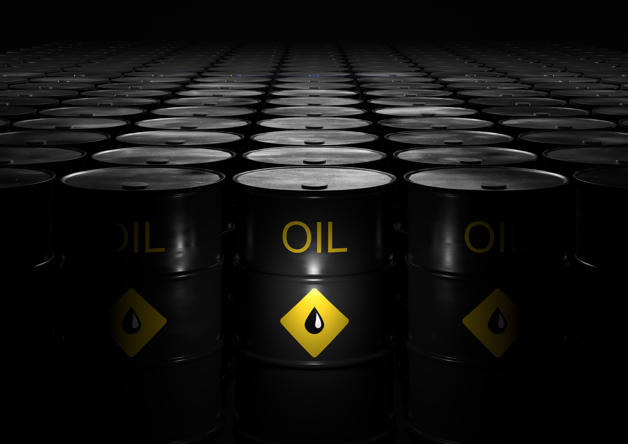 Crude oil barrels